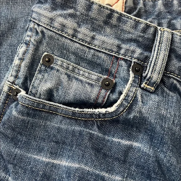 A. Kurtz RARE Men’s Button Fly Vintage Military Jeans 30x32 Cotton HD4-160U